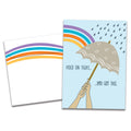 Load image into Gallery viewer, The cover of Tree-Free's Hold On Tight Support Card card, along with its matching envelope.
