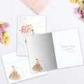 Load image into Gallery viewer, The inside of Tree-Free’s Magical Day card, with the cover and envelope in the background.
