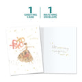 Load image into Gallery viewer, The cover and inside of Tree-Free’s Magical Day card, along with the following text: “1 greeting card, 1 matching envelope”