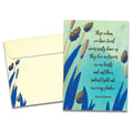 Load image into Gallery viewer, The cover of Tree-Free's Loved Ones Never Leave Us Sympathy Card card, along with its matching envelope.