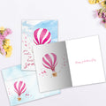 Load image into Gallery viewer, The inside of Tree-Free’s Heart Soar card, with the cover and envelope in the background.