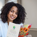 Load image into Gallery viewer, Lifestyle image(s) featuring Tree-Free’s Pumpkins and Sunflowers card