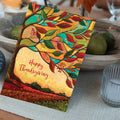 Load image into Gallery viewer, Lifestyle image(s) featuring Tree-Free’s Fall Colors Thanksgiving Card card