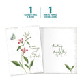 Load image into Gallery viewer, The cover and inside of Tree-Free’s The Heart Remembers Sympathy Card card, along with the following text: “1 greeting card, 1 matching envelope”