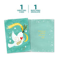 Load image into Gallery viewer, The cover and inside of Tree-Free’s Peace Dove Holiday Card card, along with the following text: “1 greeting card, 1 matching envelope”