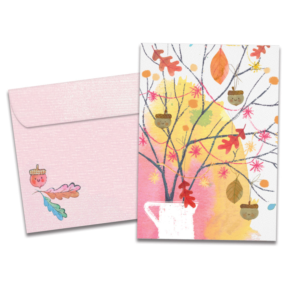 Happy Fall Bouquet Thanksgiving Card
