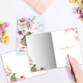 Load image into Gallery viewer, The inside of Tree-Free’s Beautiful Mom card, with the cover and envelope in the background.