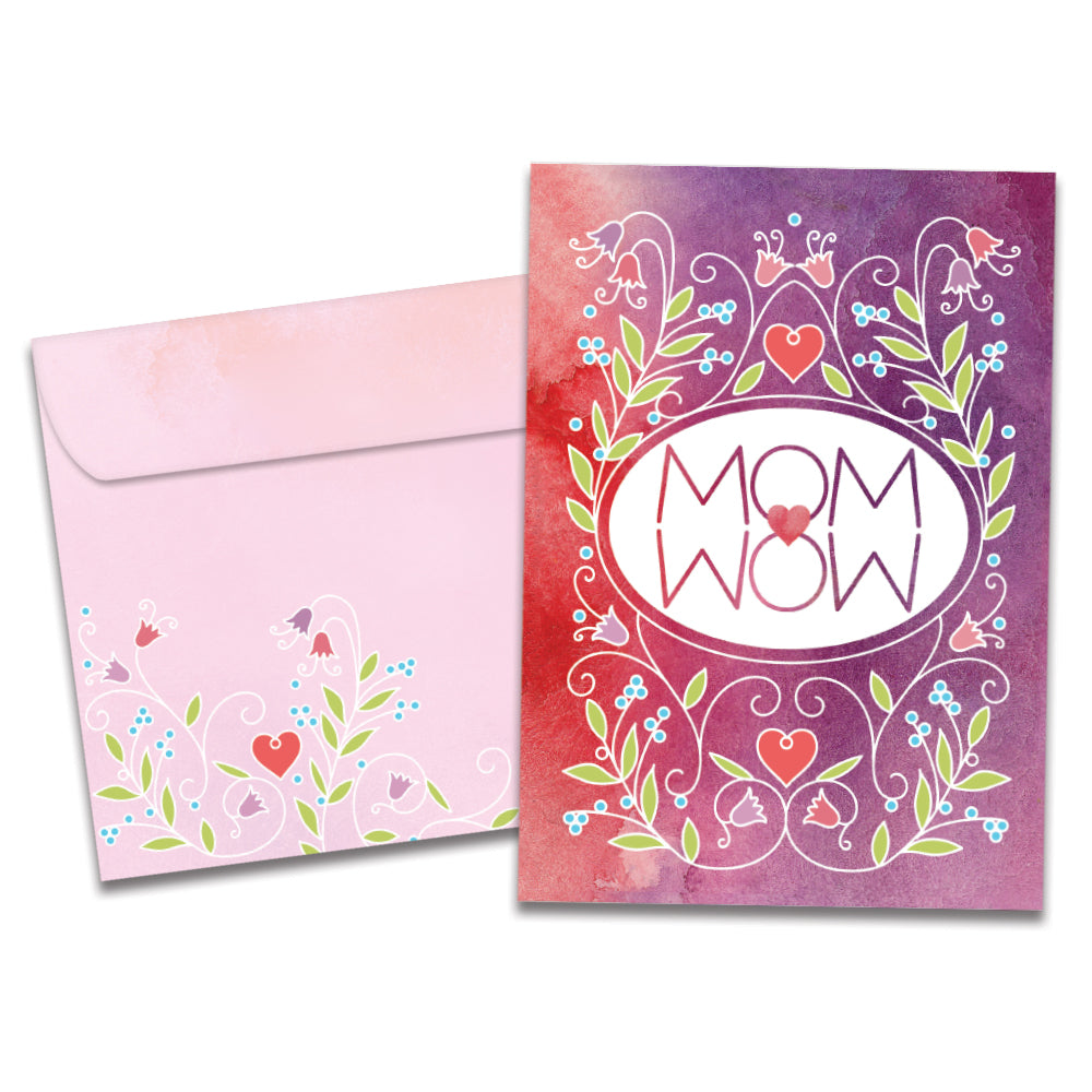 Floral Mom Wow Mother's Day Card