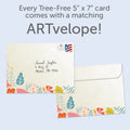 Load image into Gallery viewer, The envelope for Tree-Free’s You Are Magic card, along with the following text: “Every Tree-Free 5x7 card comes with a matching ARTvelope!”