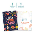 Load image into Gallery viewer, The cover and inside of Tree-Free’s You Are Magic card, along with the following text: “1 greeting card, 1 matching envelope”