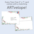 Load image into Gallery viewer, The envelope for Tree-Free’s True to Yourself card, along with the following text: “Every Tree-Free 5x7 card comes with a matching ARTvelope!”
