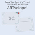 Load image into Gallery viewer, The envelope for Tree-Free’s Role Model Dad card, along with the following text: “Every Tree-Free 5x7 card comes with a matching ARTvelope!”