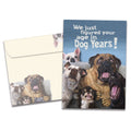 Load image into Gallery viewer, The cover of Tree-Free's Dog Years card, along with its matching envelope.