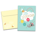 Load image into Gallery viewer, The cover of Tree-Free's Cute Little One card, along with its matching envelope.