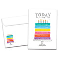 Load image into Gallery viewer, The cover of Tree-Free's Celebrate You card, along with its matching envelope.
