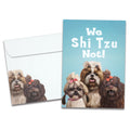 Load image into Gallery viewer, The cover of Tree-Free's Shi Tzu Not card, along with its matching envelope.
