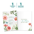 Load image into Gallery viewer, The cover and inside of Tree-Free’s Serenity Happiness Love card, along with the following text: “1 greeting card, 1 matching envelope”