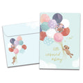 Load image into Gallery viewer, The cover of Tree-Free's Carried Away card, along with its matching envelope.