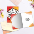 Load image into Gallery viewer, The inside of Tree-Free’s Millennial With Kombucha card, with the cover and envelope in the background.