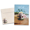 Load image into Gallery viewer, The cover of Tree-Free's Hawaii Lei card, along with its matching envelope.