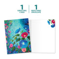 Load image into Gallery viewer, The cover and inside of Tree-Free’s Simply the Best card, along with the following text: “1 greeting card, 1 matching envelope”