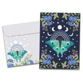 Load image into Gallery viewer, The cover of Tree-Free's Lunar Moth card, along with its matching envelope.