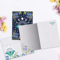 Load image into Gallery viewer, The inside of Tree-Free’s Lunar Moth card, with the cover and envelope in the background.