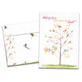 Load image into Gallery viewer, The cover of Tree-Free's Song In My Heart card, along with its matching envelope.