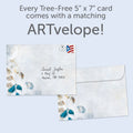 Load image into Gallery viewer, The envelope for Tree-Free’s Lasting Memories card, along with the following text: “Every Tree-Free 5x7 card comes with a matching ARTvelope!”