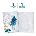 Load image into Gallery viewer, The cover and inside of Tree-Free’s Lasting Memories card, along with the following text: “1 greeting card, 1 matching envelope”