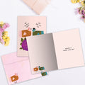 Load image into Gallery viewer, The inside of Tree-Free’s Figgin Love You card, with the cover and envelope in the background.
