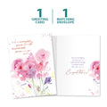 Load image into Gallery viewer, The cover and inside of Tree-Free’s Strength and Courage card, along with the following text: “1 greeting card, 1 matching envelope”