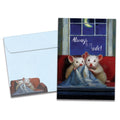 Load image into Gallery viewer, The cover of Tree-Free's Blanket Hogger card, along with its matching envelope.