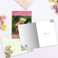Load image into Gallery viewer, The inside of Tree-Free’s All-In card, with the cover and envelope in the background.