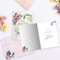 Load image into Gallery viewer, The inside of Tree-Free’s Best Thing card, with the cover and envelope in the background.