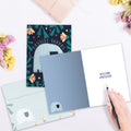 Load image into Gallery viewer, The inside of Tree-Free’s Massive Thanks card, with the cover and envelope in the background.