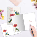 Load image into Gallery viewer, The inside of Tree-Free’s Sweetest Thing card, with the cover and envelope in the background.