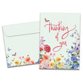 Load image into Gallery viewer, The cover of Tree-Free's Rainbow Florals card, along with its matching envelope.