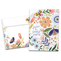 Load image into Gallery viewer, The cover of Tree-Free's Bright Little Note card, along with its matching envelope.