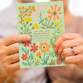 Load image into Gallery viewer, Lifestyle image(s) featuring Tree-Free’s Precious Blooms card