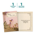 Load image into Gallery viewer, The cover and inside of Tree-Free’s Forget the Fairytale card, along with the following text: “1 greeting card, 1 matching envelope”