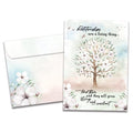 Load image into Gallery viewer, The cover of Tree-Free's Tended Relationships card, along with its matching envelope.