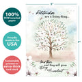Load image into Gallery viewer, The cover of Tree-Free’s Tended Relationships card with lines demonstrating its 5x7 dimensions, along with the following text: “100% PCW recycled paper, proudly made in the USA, sustainably printed on extra-thick card stock”