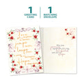 Load image into Gallery viewer, The cover and inside of Tree-Free’s Love and Hope card, along with the following text: “1 greeting card, 1 matching envelope”