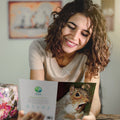 Load image into Gallery viewer, Lifestyle image(s) featuring Tree-Free’s Nuts Squirrel card