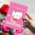 Load image into Gallery viewer, Lifestyle image(s) featuring Tree-Free’s Love You Cat card