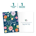 Load image into Gallery viewer, The cover and inside of Tree-Free’s Extraordinary Mom card, along with the following text: “1 greeting card, 1 matching envelope”