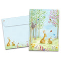 Load image into Gallery viewer, The cover of Tree-Free's Spring Meadow card, along with its matching envelope.