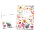 Load image into Gallery viewer, The cover of Tree-Free's Beautiful Bouquet card, along with its matching envelope.