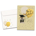 Load image into Gallery viewer, The cover of Tree-Free's Genius Pug card, along with its matching envelope.